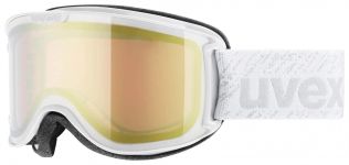 uvex Skyper Skibrille Litemirror (1226 white, litemirror gold/rose (S2))