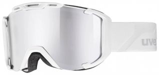 uvex Snowstrike Litemirror Skibrille (1026 white, mirror silver/lasergold lite)