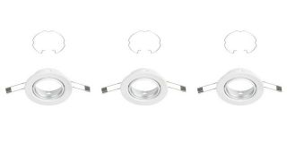 3er Set Einbauleuchte, Ø 8,6 cm, Weiß