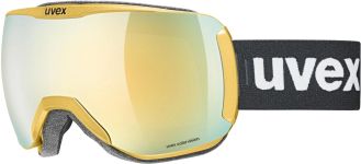 uvex Downhill 2100 CV Chrome Skibrille (6030 chrome gold, mirror gold/colorvision green (S2))