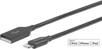 eSTUFF USB-C to Lightning Cable MFI - 0,5m, Grau