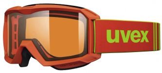 uvex Flizz Lasergold Kinderskibrille (3012 orange mat, lasergold clear (S2))