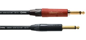 Cordial CSI-6-PP Silent Gitarrenkabel, Klinke/Klinke, Neutrik, 6m , schwarz