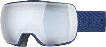 uvex Compact Fullmirror Skibrille (4230 navy mat, mirror silver/blue)