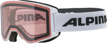 Alpina Narkoja Quattroflex Skibrille (011 white, Scheibe: QUATTROFLEX (S1))