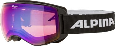 Alpina Naator HM Skibrille (832 black, Scheibe: Hicon Mirror, blue (S2) sphärisch)