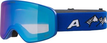 Alpina Fernie Kinderskibrille (881 royal/blue matt, Scheibe: mirror blue (S2))