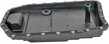 METZGER Ölwanne, Automatikgetriebe 8020016 mit integriertem Hydraulikfilter für BMW 24152333907 24117571217 24117536387