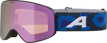 Alpina Fernie Kinderskibrille (832 black/lila/leo matt, Scheibe: mirror rose (S2))