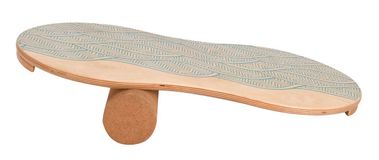 Body Coach Woodboard Balance-Board Starter Set oval nachhaltiges Material Ahorn & Kork