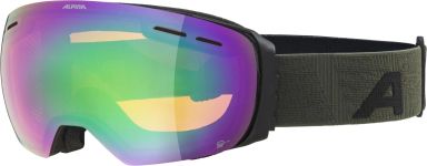 Alpina Granby Skibrille (836 black/olive matt, Scheibe: Q-Lite green (S2))