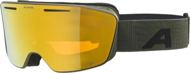 Alpina Nendaz Q-Lite Skibrille (871 olive matt, Scheibe: Q-Lite gold (S2))