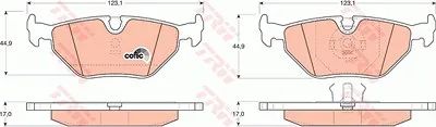 Trw Bremsbelagsatz, Scheibenbremse Bmw: Z3, Z1, 7, 5, 3 GDB917
