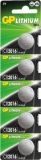 5 GP CR2016 3V Knopfzellenbatterien
