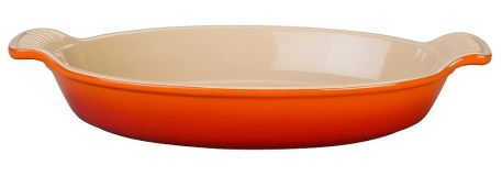 Le Creuset Auflaufform Tradition Oval Steinzeug Ofenrot 28cm