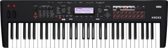 Korg KROSS 2-61 bk Music Workstation mit 61 Tasten, Sequenzer, Vocoder,