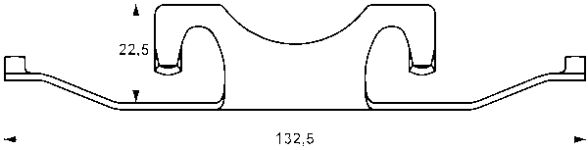 ATE Feder, Bremssattel hinten rechts links  für BMW 34211163399 11.8116-0168.1