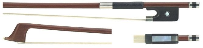 GEWA Cellobogen 4/4 Brasilholz gestempelt "JAEGER" kantige Stange, Cello