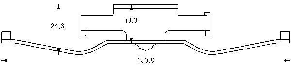 ATE Feder, Bremssattel vorne rechts links  für BMW 34116752424 11.8116-0290.2