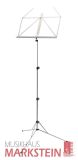 K&M 101 Notenpult neues Modell Notenständer 10100 nickelfarbig, Höhe 650-1225mm