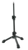 K&M 23150 3/8" Gewinde Tischstativ mit 3-Fuß, halbhoch, gerade, schwarz