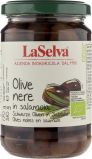 La Selva Schwarze Oliven, mit Stein, in Salzlake,