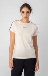 Baumwoll-T-Shirt mit seitlichem Logoband