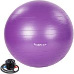 MOVIT® Gymnastikball mit Fußpumpe, 85 cm, violett