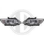 LED Angel Eyes Scheinwerfer für BMW E92 Coupe E93 Cabrio chrom XENON ohne AFS