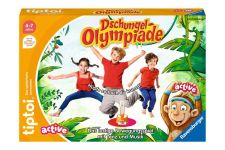 tiptoi® ACTIVE 00129 Dschungel-Olympiade Bewegungsspiel ab 4 Jahre für 1-6 Spieler