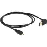 USB 2.0 Kabel, USB-A Stecker 90° > Micro-USB Stecker