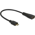 Kabel HDMI mini C Stecker > HDMI-A Buchse, Adapter