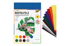 Folia Bastelfilz 20 x 30cm 10 Stück in 10 Farben