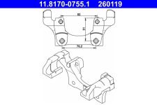 ATE Bremssattelhalter Hinten (11.8170-0755.1) für BMW 3 1 X1 |