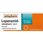 LOPERAMID-ratiopharm akut 2 mg Filmtabletten 10 St.