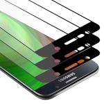 Cadorabo 3x Vollbild Panzer Folie für Samsung Galaxy NOTE 5 Schutzfolie in TRANSPARENT mit SCHWARZ 3er Pack Gehärtetes (Tempered) Display-Schutzglas in 9H Härte mit 3D Touch