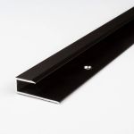 Einfassprofil | Aluminium eloxiert | Bronze Dunkel | Breite 15.6 mm | Höhe 8.5 mm | Länge 2700 mm | Gebohrt | Abschlussprofil | Einschubprofil |