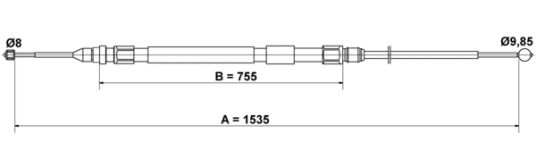 ATE Handbremsseil Hinten (24.3727-0233.2) für BMW 3 | Handbremsseil,