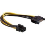 Strom-Adapterkabel 15 Pin SATA > 6 Pin PCIe