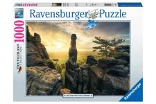 Ravensburger Puzzle 17093 Erleuchtung - Elbsandsteingebirge  Deutschland Collection 1000 Teile Puzzle