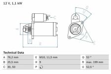 BOSCH Anlasser (0 986 021 500) für BMW 3 5 Z4 X6 1 X5 X3 X1 7 6 Bmw (brilliance)