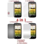 Cadorabo Displayschutzfolien für HTC One S - Schutzfolien in HIGH CLEAR ? 4 Folien (1x Privacy - 1x Spiegel - 1x Matt - 1x Anti-Fingerabdruck)