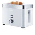 Graef TO 61 Toaster weiß | zwei Scheiben Toaster