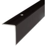 Proviston - Treppenkante | Aluminium | Bronze Dunkel | Breite 30 mm | Höhe 42 mm | Länge 2700 mm | Gebohrt | Treppenkantenprofil | Treppenwinkel |