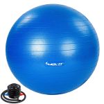 MOVIT® Gymnastikball mit Fußpumpe, 75 cm, blau