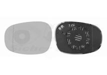 VAN WEZEL Spiegelglas Außenspiegel Chrom Links (0667835) für BMW 3 1