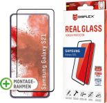 Displex »DISPLEX Real Glass Panzerglas für Samsung Galaxy S21 5G (6,2), 10H Tempered Glass, mit Montagerahmen, Full Cover« für Samsung Galaxy S21, Displayschutzfolie