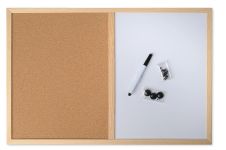 Kork-Pinwand Schreibtafel  600x400mm mit Stift und Pins