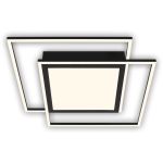 LED Deckenleuchte, 51,5 cm, LED-Platine, 50 W, 5000 lm, schwarz matt